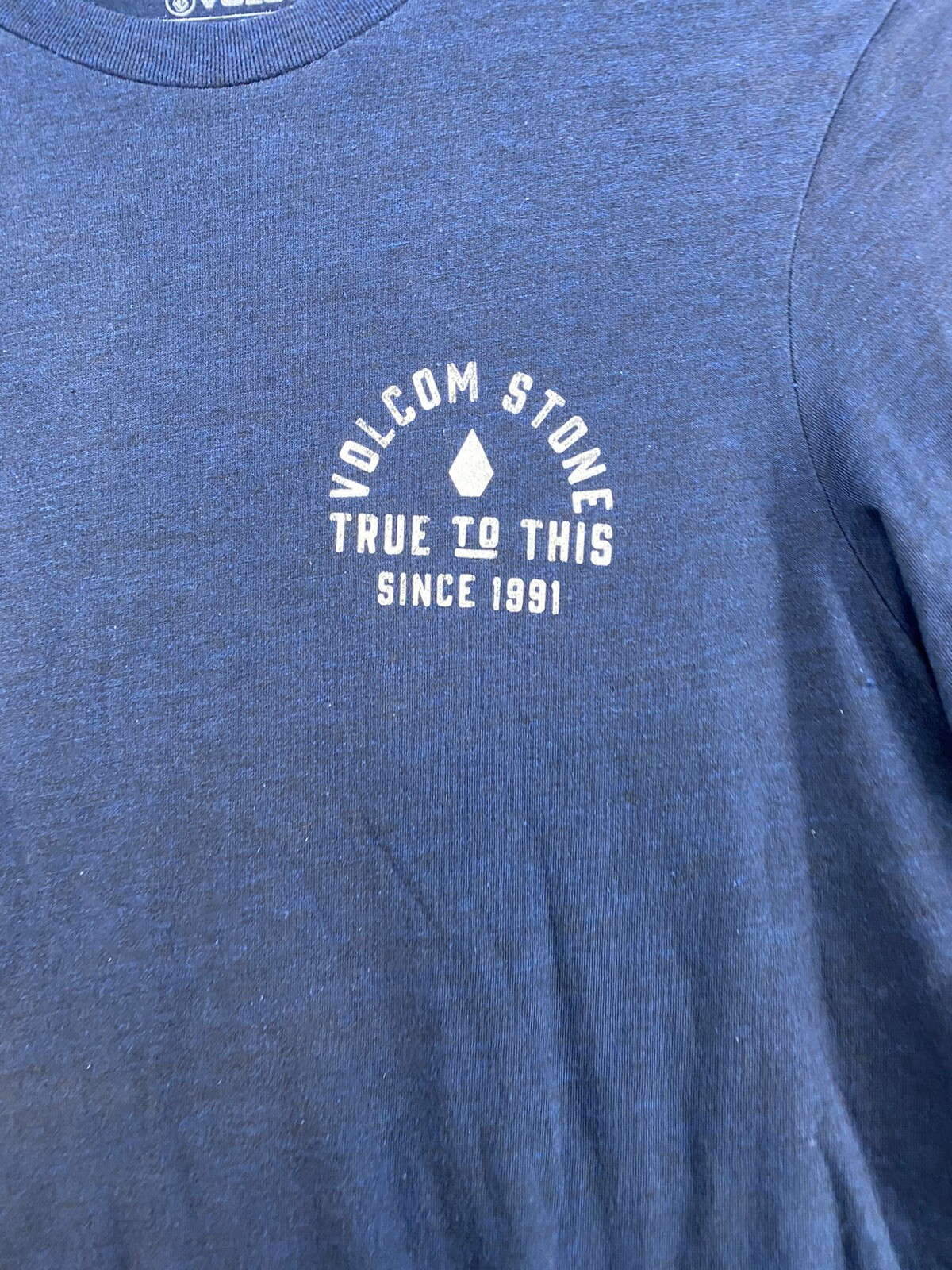 Volcom Stone Men's Size Small Long Sleeve Blue White True To This Since T Shirt gallery