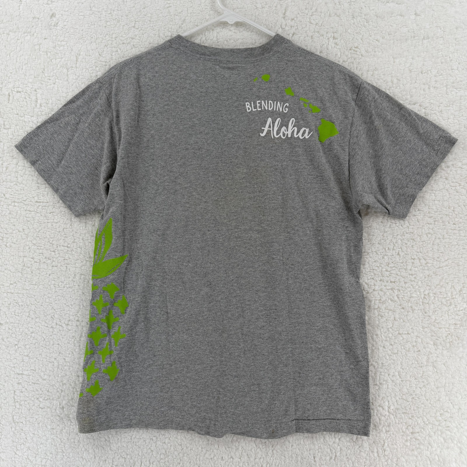 Jamba Juice Pineapple Shirt Mens Medium Gray Blending Aloha Hawaii Tee Staff gallery