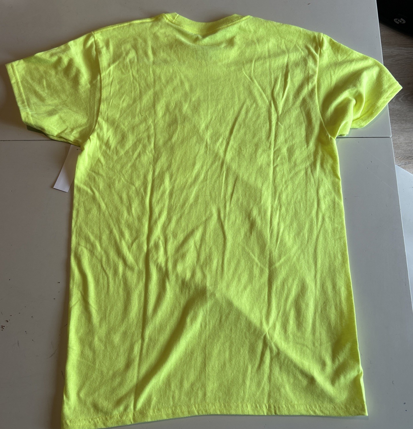 Athletic Works Loose Fit No Pocket Cotton Tee Men Sz S (34-36) NWT Acid Yellow gallery