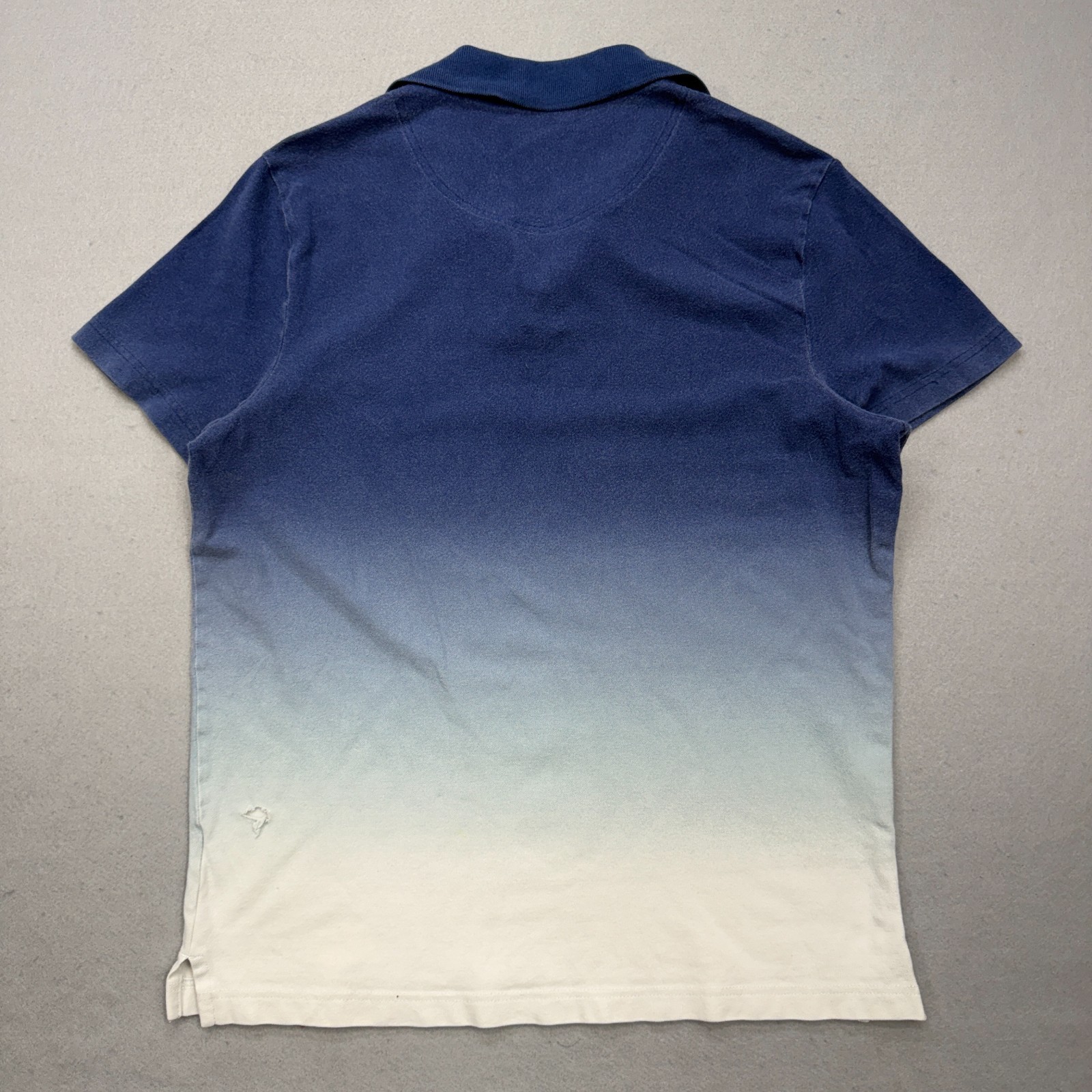 Hollister Blue Ombre Epic Flex Stretch Short Sleeve Polo Shirt Size L gallery
