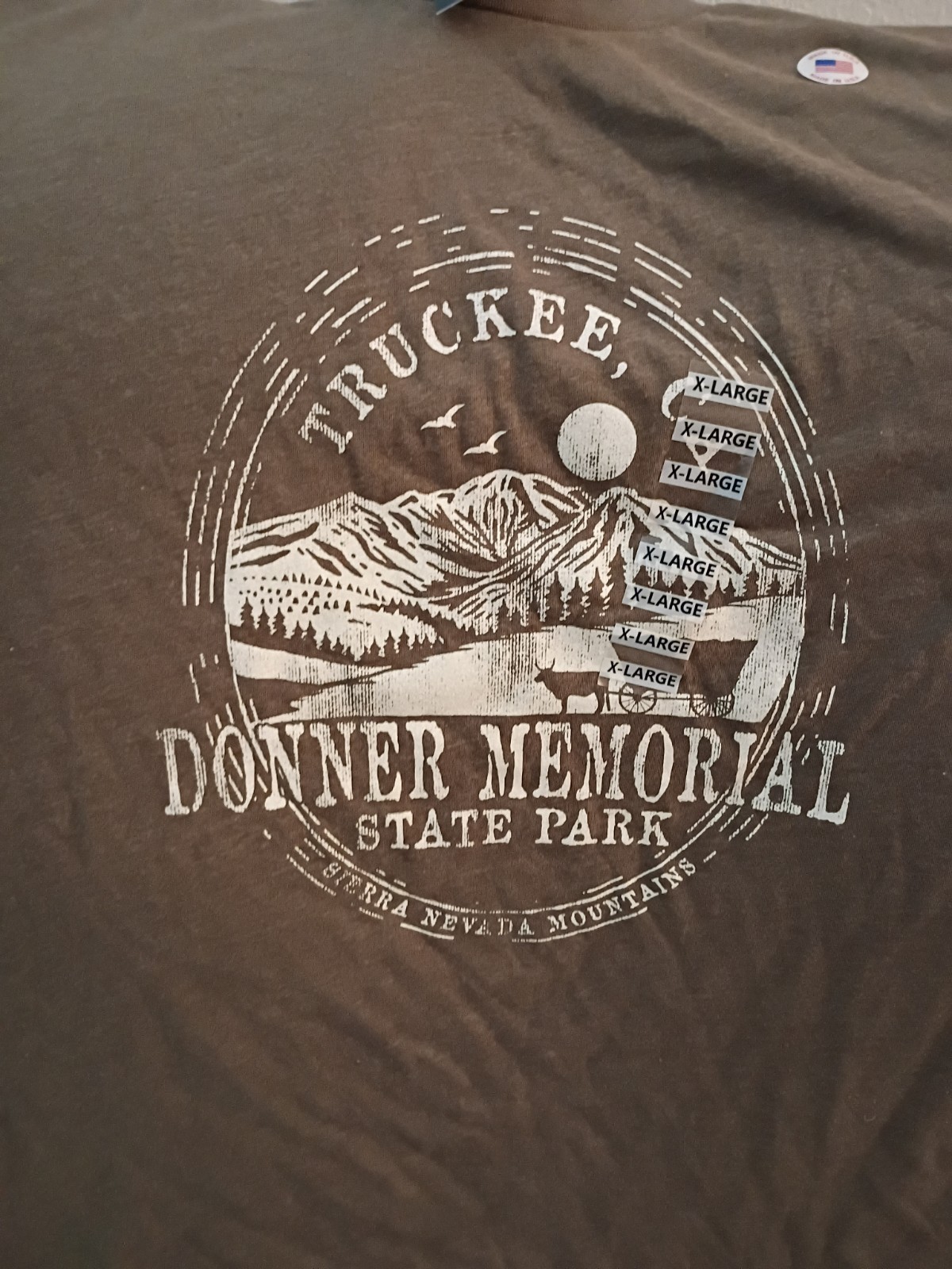Men's Tshirt With Donner, Green Color Memorial Emblem. Size XL gallery