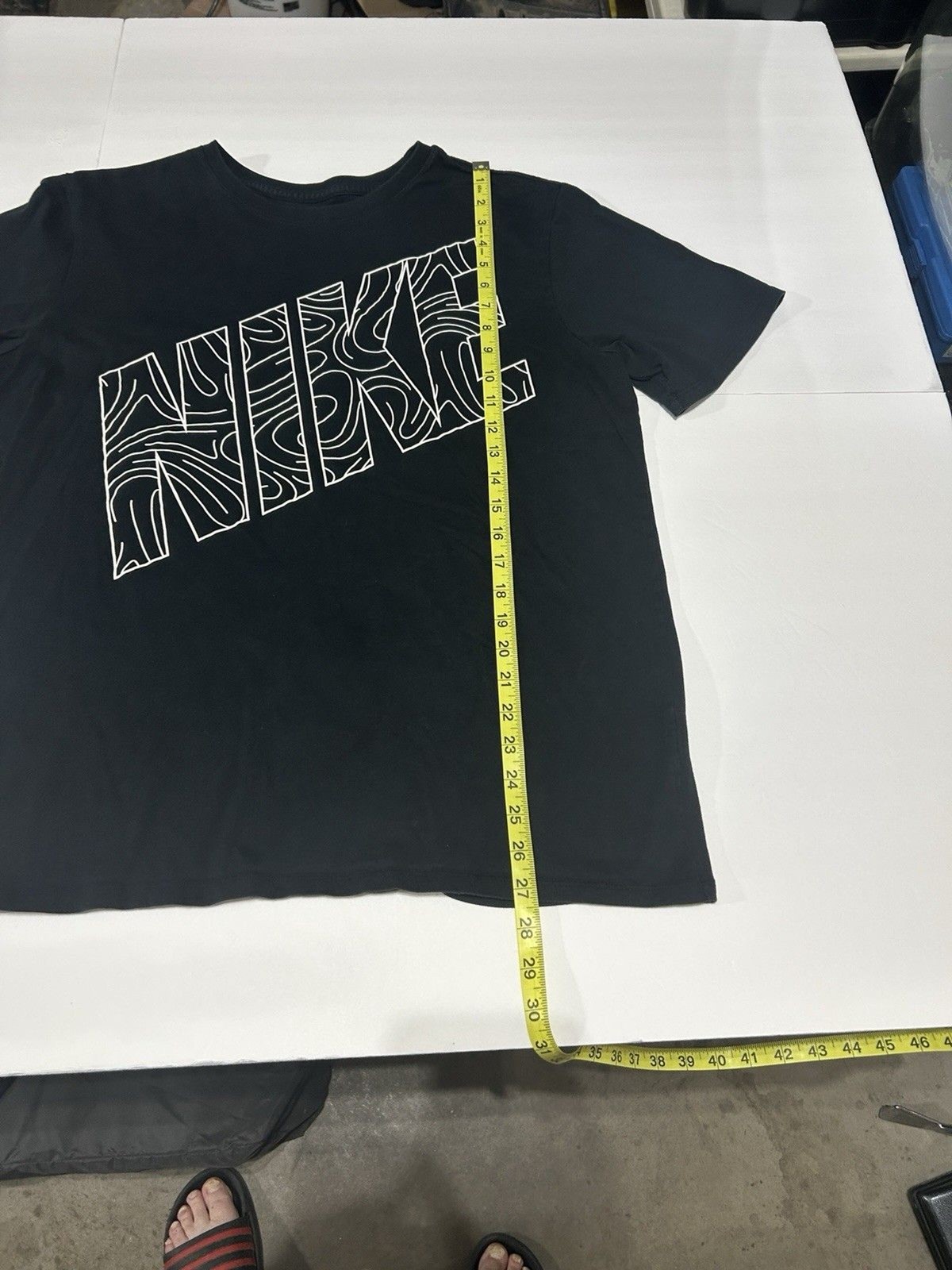 Nike The Nike Tee Men's XL Black Spellout Graphic T-Shirt Cotton Athletic Cut gallery