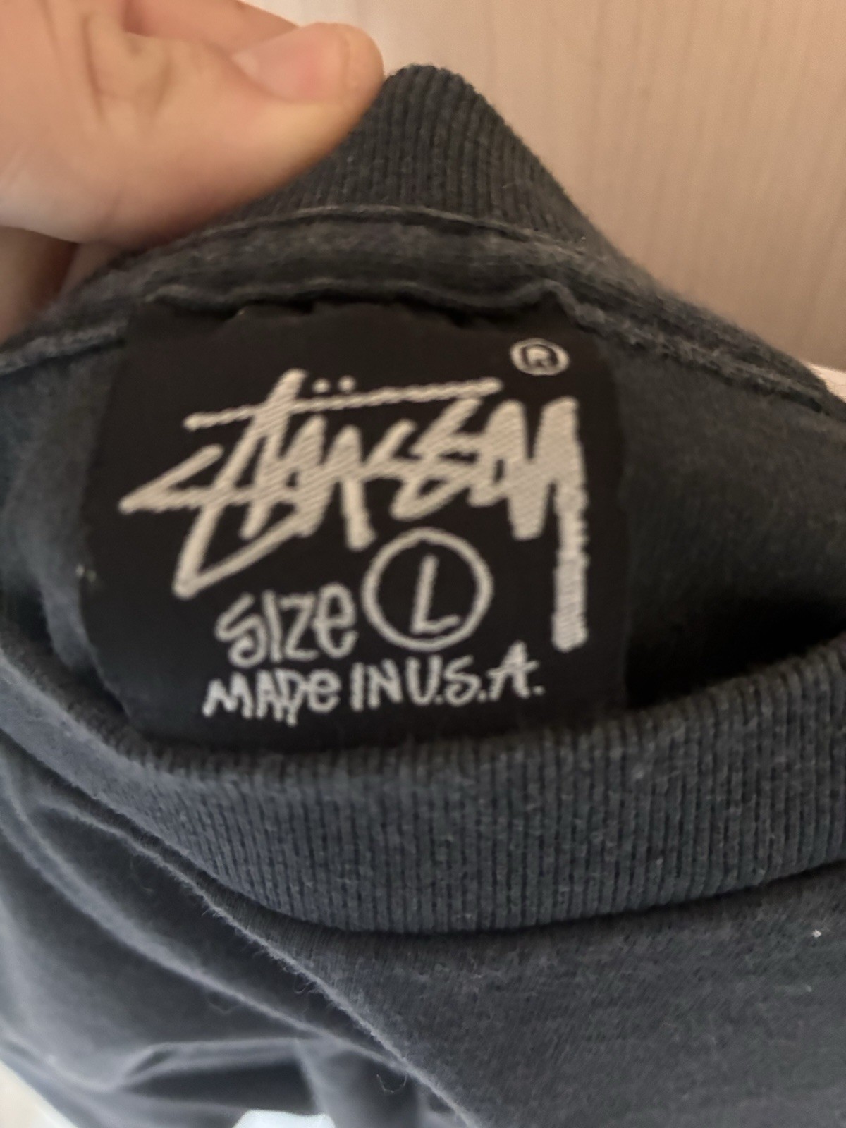 RARE Stussy Old Skool Flavor tee L gallery