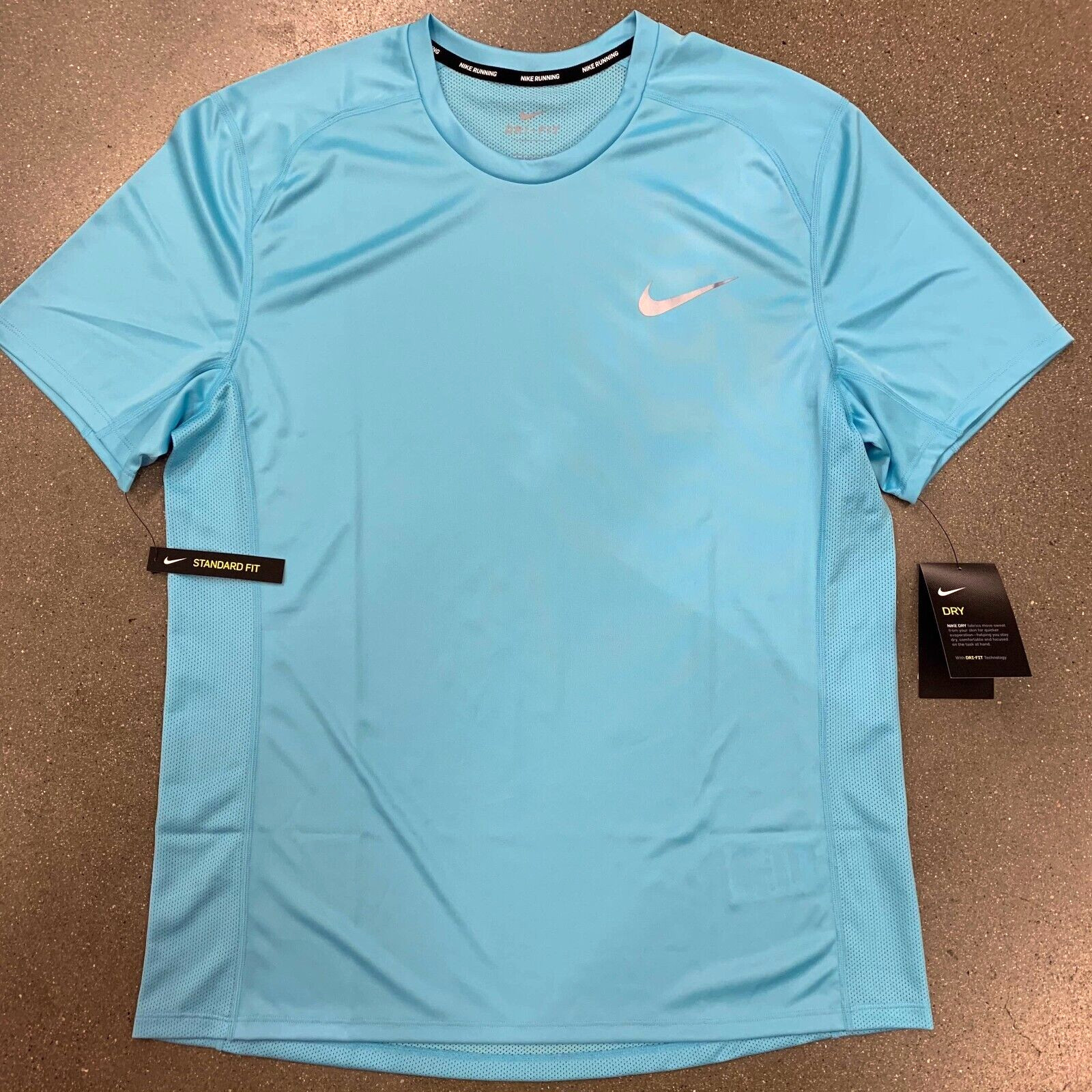 Nike Men’s Dri-FIT Miller Mesh Top Tee Shirt Polyester AT3951-496 Blue Size XXL