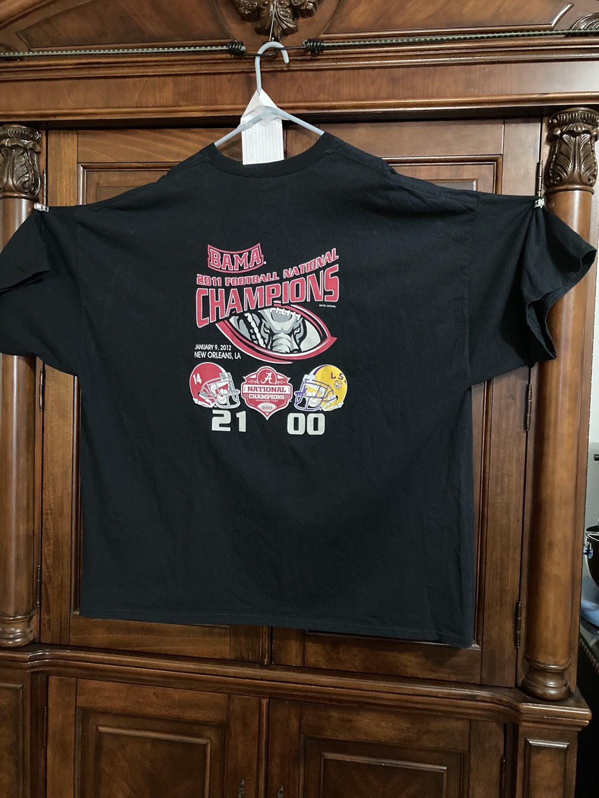 men Alabama Crimson Tide vintage 5xl 2011 National Champions 21-0 1st yr of B2B gallery