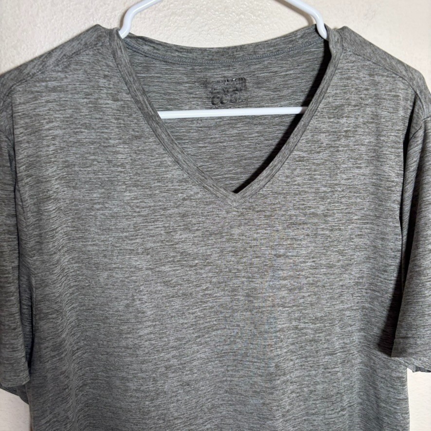 32 Degrees Cool T-Shirt Men's Large Gray Athletic Solid Active Short Sleeve gallery