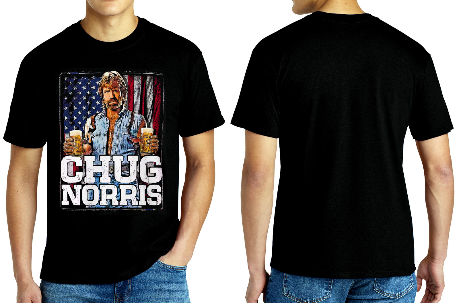 Chuck Norris Chug Parody - Gildan 6.1 oz. Heavyweight S M L XL 2XL 3XL 4XL 5XL gallery