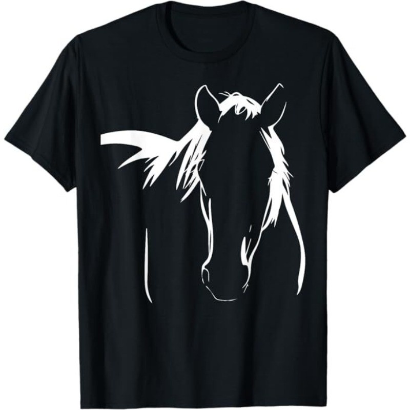 Elegant Horse Silhouette Graphic Art Design for Horse Lovers T-Shirt gallery
