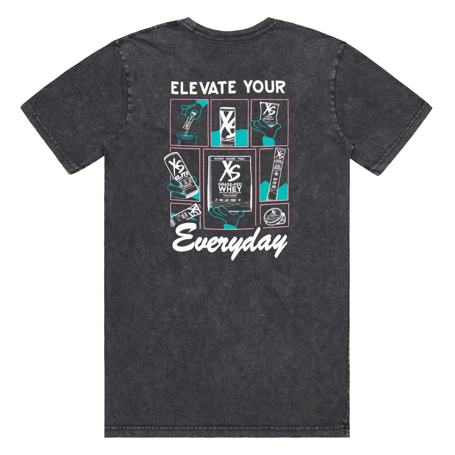 NEW Size X-LARGE Elevate Your Everyday XS Products Branded Tshirt - Vintage Grey gallery