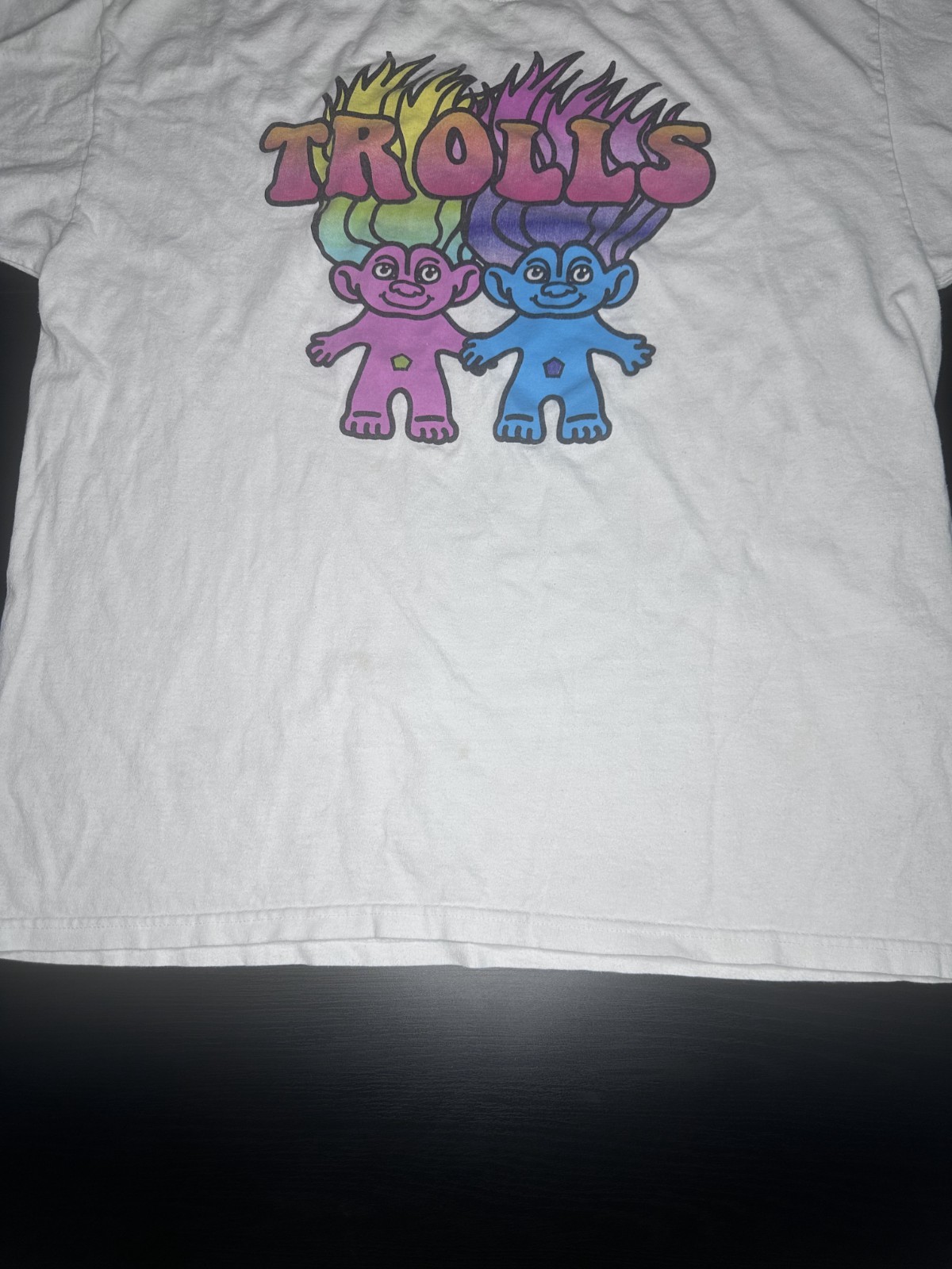 Good Luck Trolls 60th Anniversary White T-Shirt Men's X-Large DreamWorks gallery