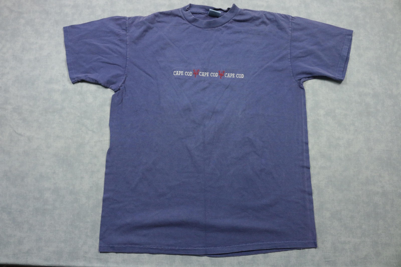 Vintage Cape Cod Shirt Mens Large Blue Lobster Graphic Embroidered Tourist 90s gallery