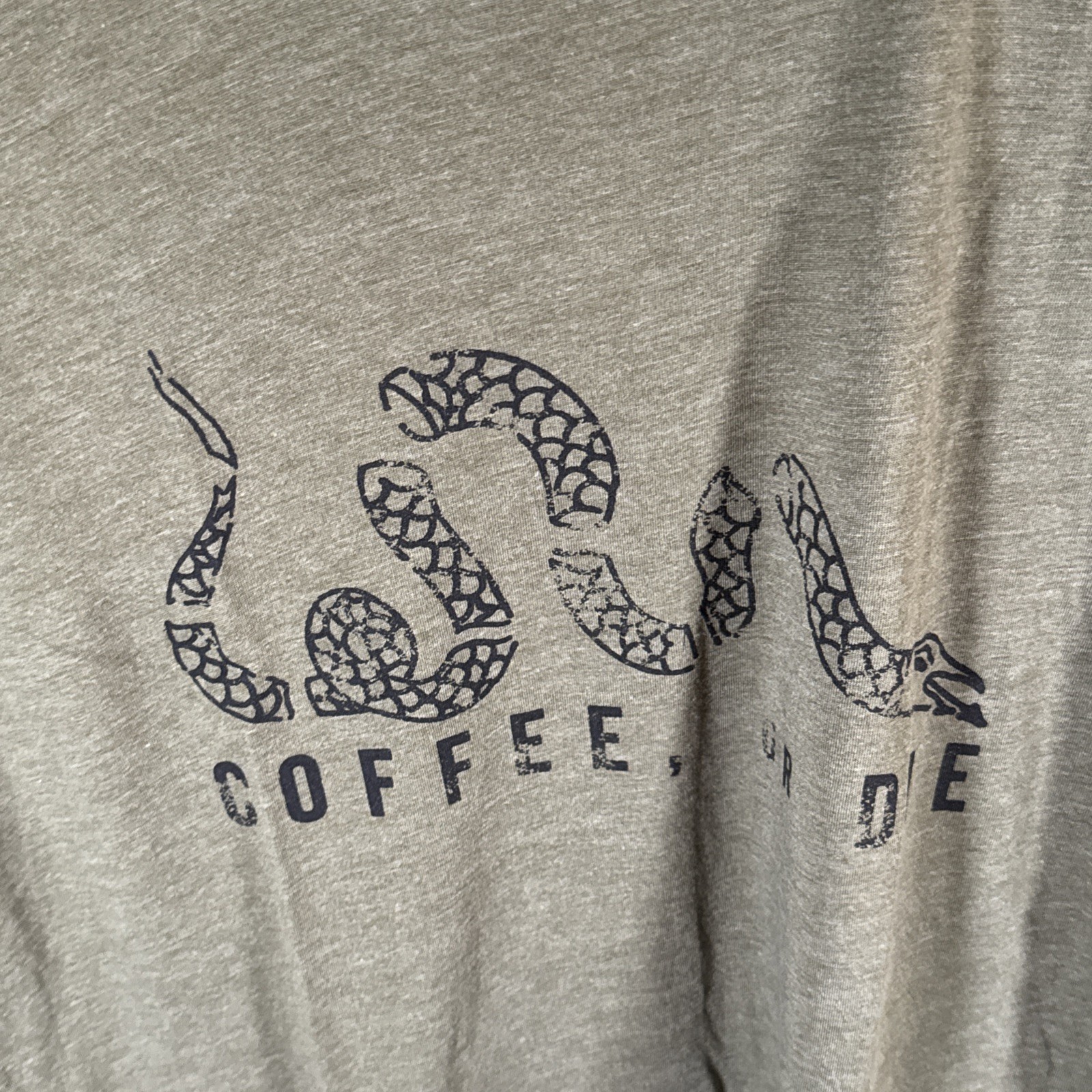 Black Rifle Coffee Company Coffee or Die T-Shirt Snake Military Green Size XL gallery