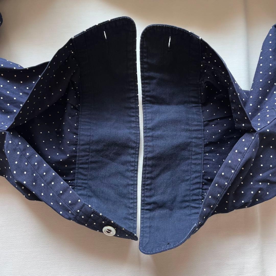 Comme des Garçons Homme 80s Polka Dots Navy Shirt gallery