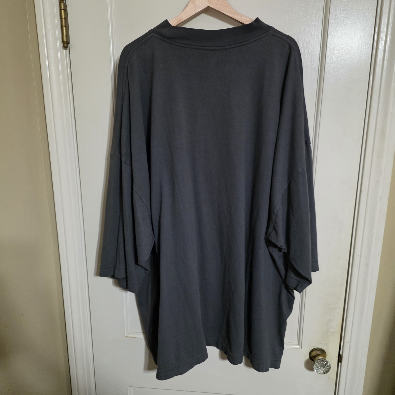 Yeezy Gap Balenciaga 3/4 Sleeve Logo Tee Size 2XL Dark Green gallery