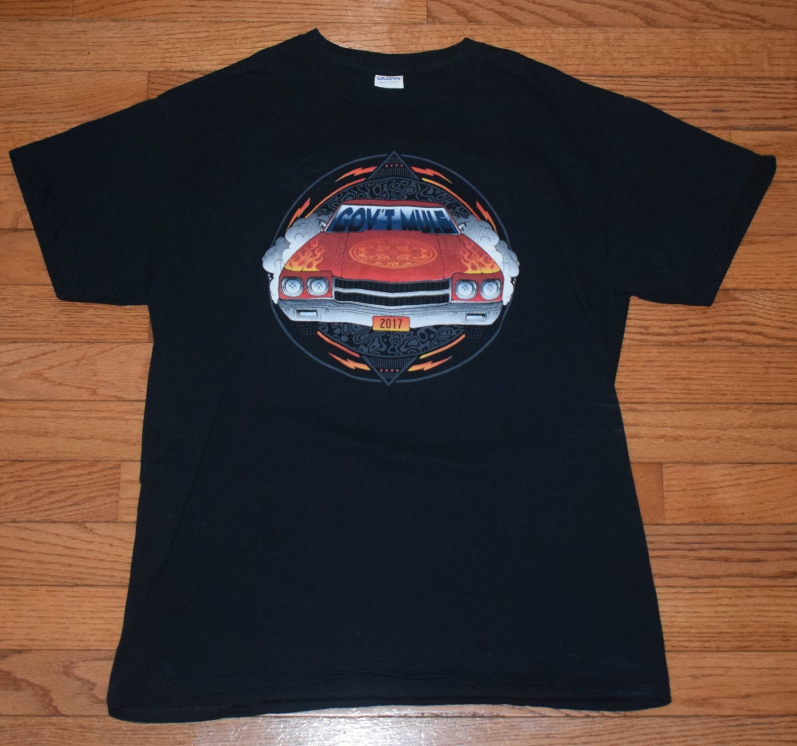 Government Mule 2017 Concert Tour T-Shirt Double Sided - Size M - Black - Rock gallery