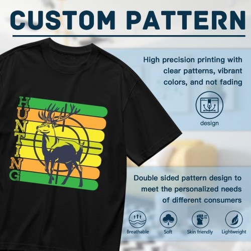 Creative Design with Colorful Letter Patterns, Men'S Trendy Round-Neck Short-S gallery