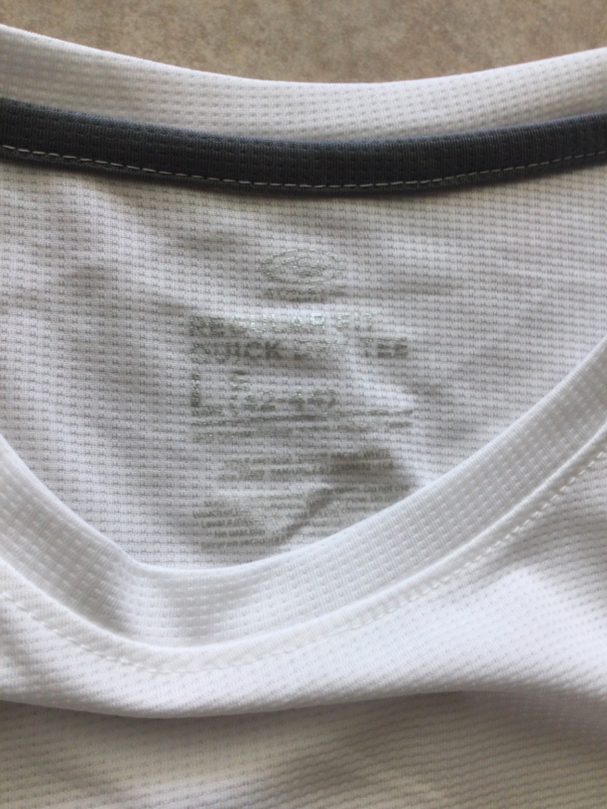 Athletic Works Mens DriWorks Performance T-Shirt White Short Sleeve Size L 42-44 gallery