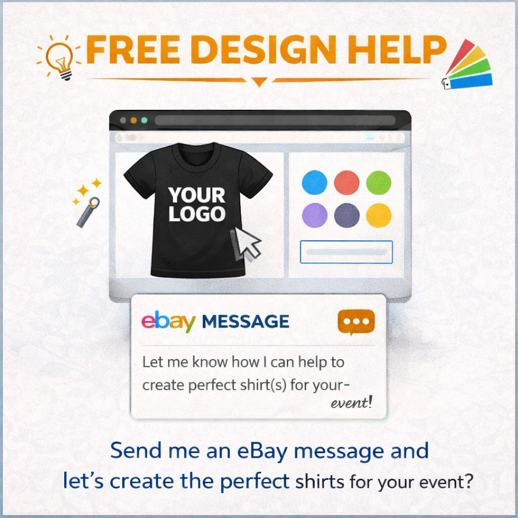 Custom Logo T-Shirts | Full Color Print | Bulk Custom Shirts | Business Event T gallery