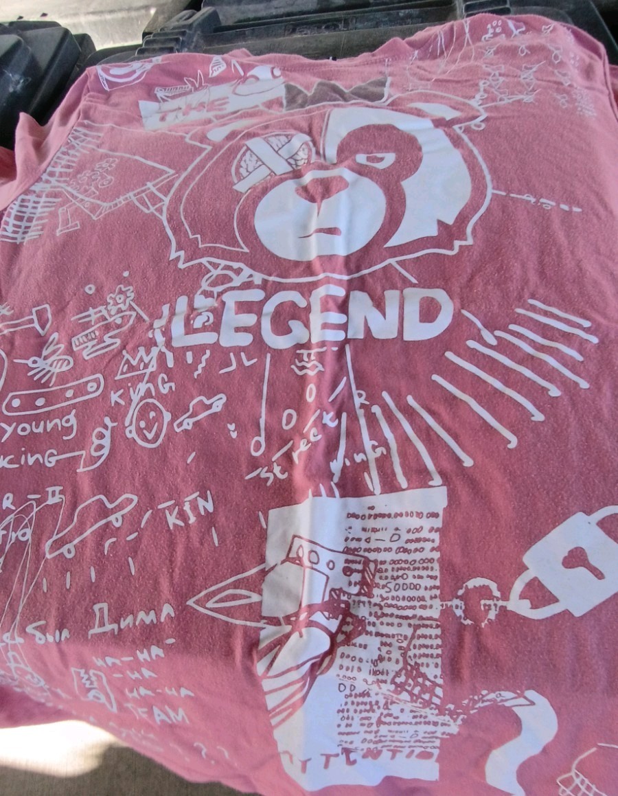 Southpole Legend Pink Graphic Bear Crew Neck Short Sleeve Men's T-Shirt L gallery