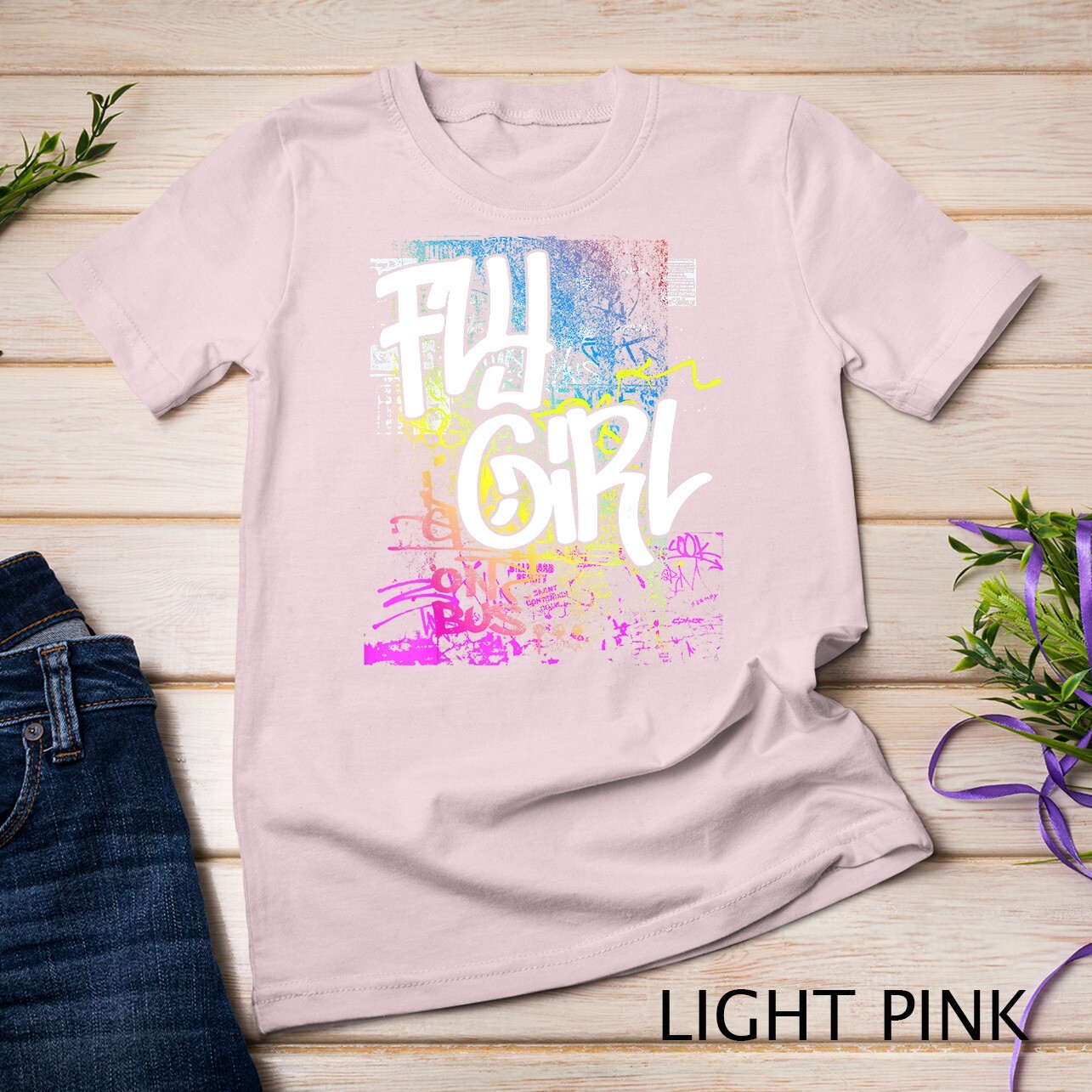 Fly Girl 80s 90sRap B-Girl Old School Hip Hop Graffiti T-Shirt Unisex T-shirt gallery