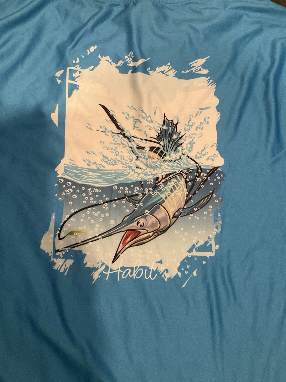 Habit Crooked Elm Graphic Tee Shirt Mens 2XL Blue Long Sleeve NWT gallery