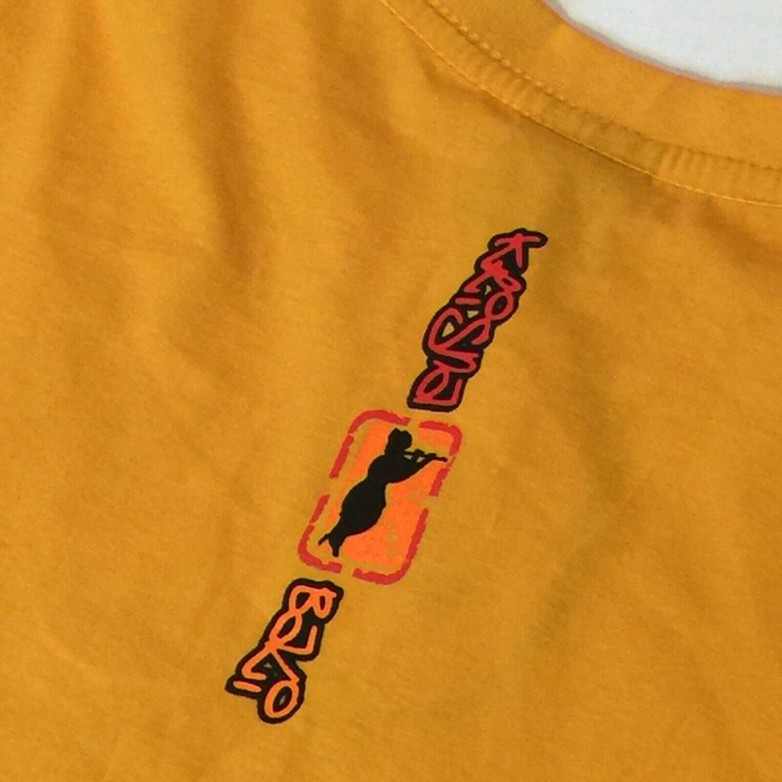 BALI INDONESIA T SHIRT MENS XXL 46x30 YELLOW COTTON SHORT SLEEVE TROPICAL KRISNA gallery