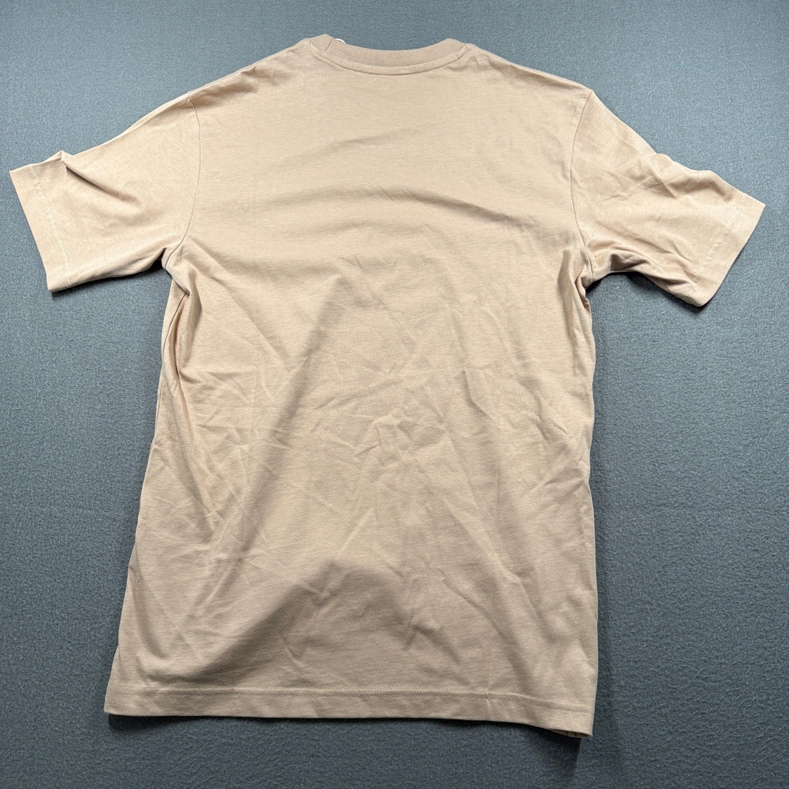 Adidas Camo Logo T-Shirt Mens Small Warm Sandstone Graphic Tee JM6382 gallery