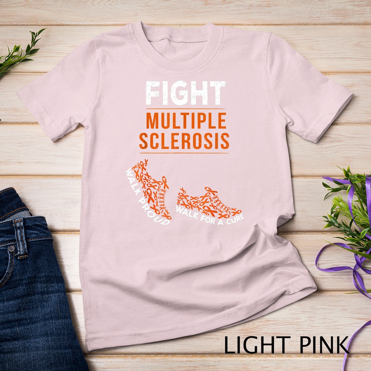 Fight Multiple Sclerosis MS Awareness Warrior Ribbon Unisex T-shirt gallery