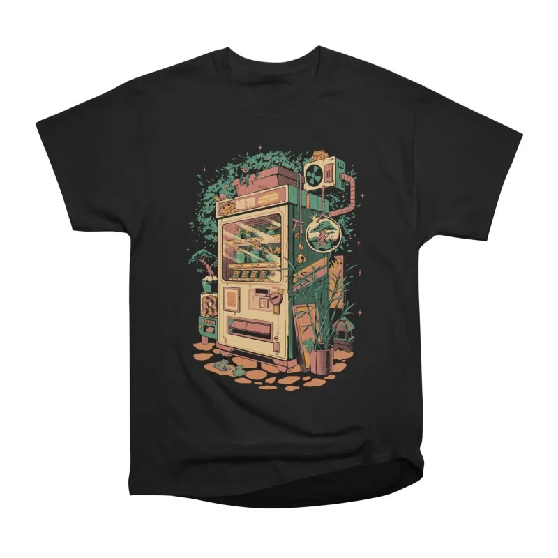 Plants Vending Machine Botanical Double Sided Graphic Tee Shirt gallery
