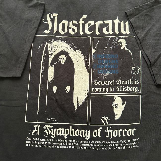 Nosferatu Shirt Gothic Horror Dracula Vampire Halloween T-Shirt gallery