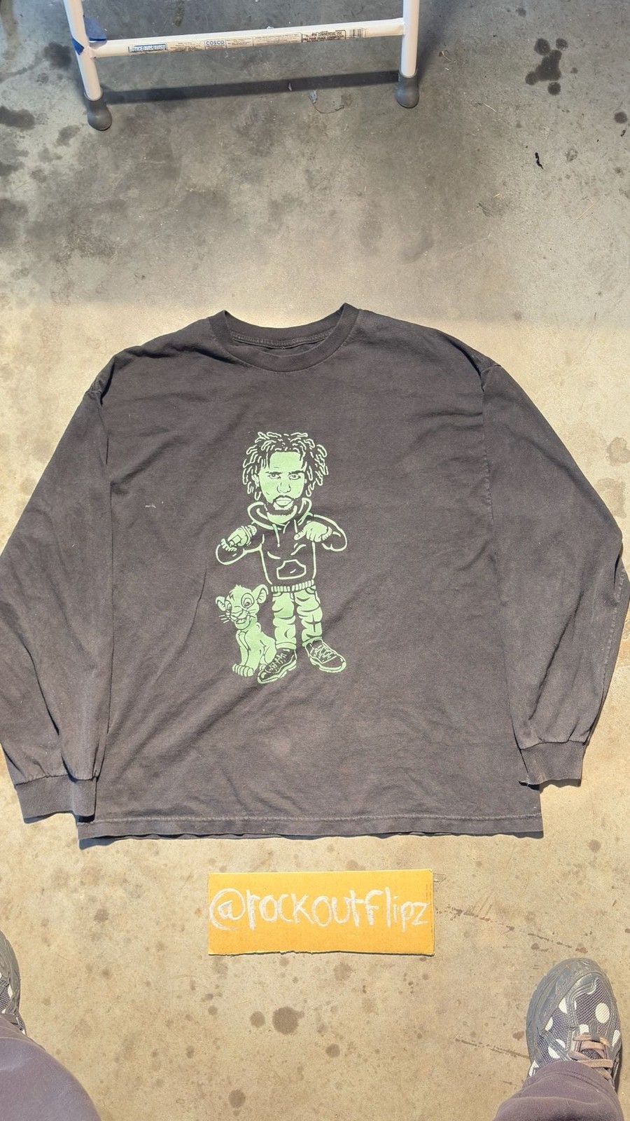 J. Cole Dreamville Simba Cartoon Graphic Long Sleeve T-Shirt gallery