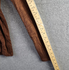 ATM Anthony Thomas Melillo Henley Top Men’s M Pecan Brown Long Sleeve Pullover