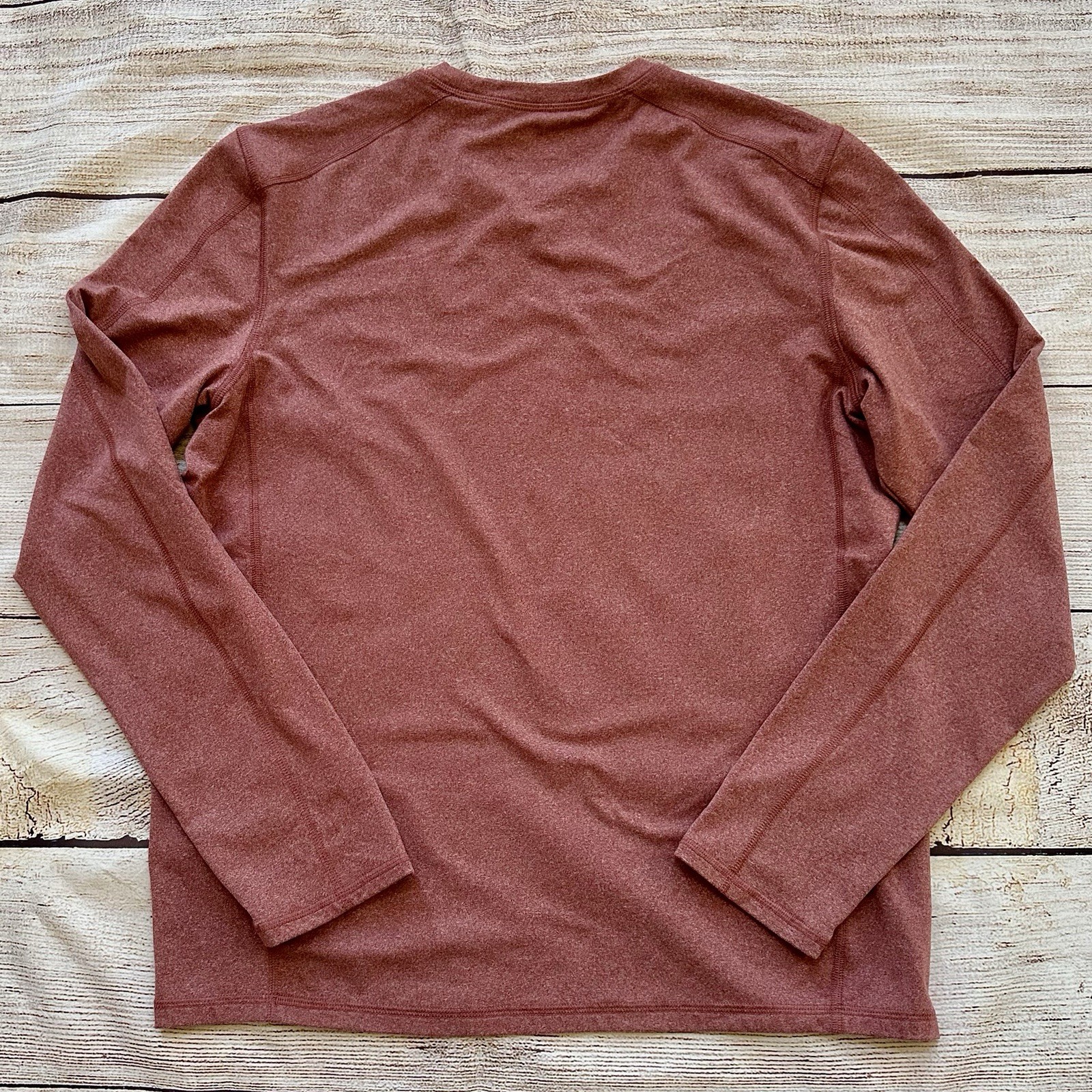 ZeroXposur Brick Red Heathered Long Sleeve T-Shirt Men’s Sz M gallery