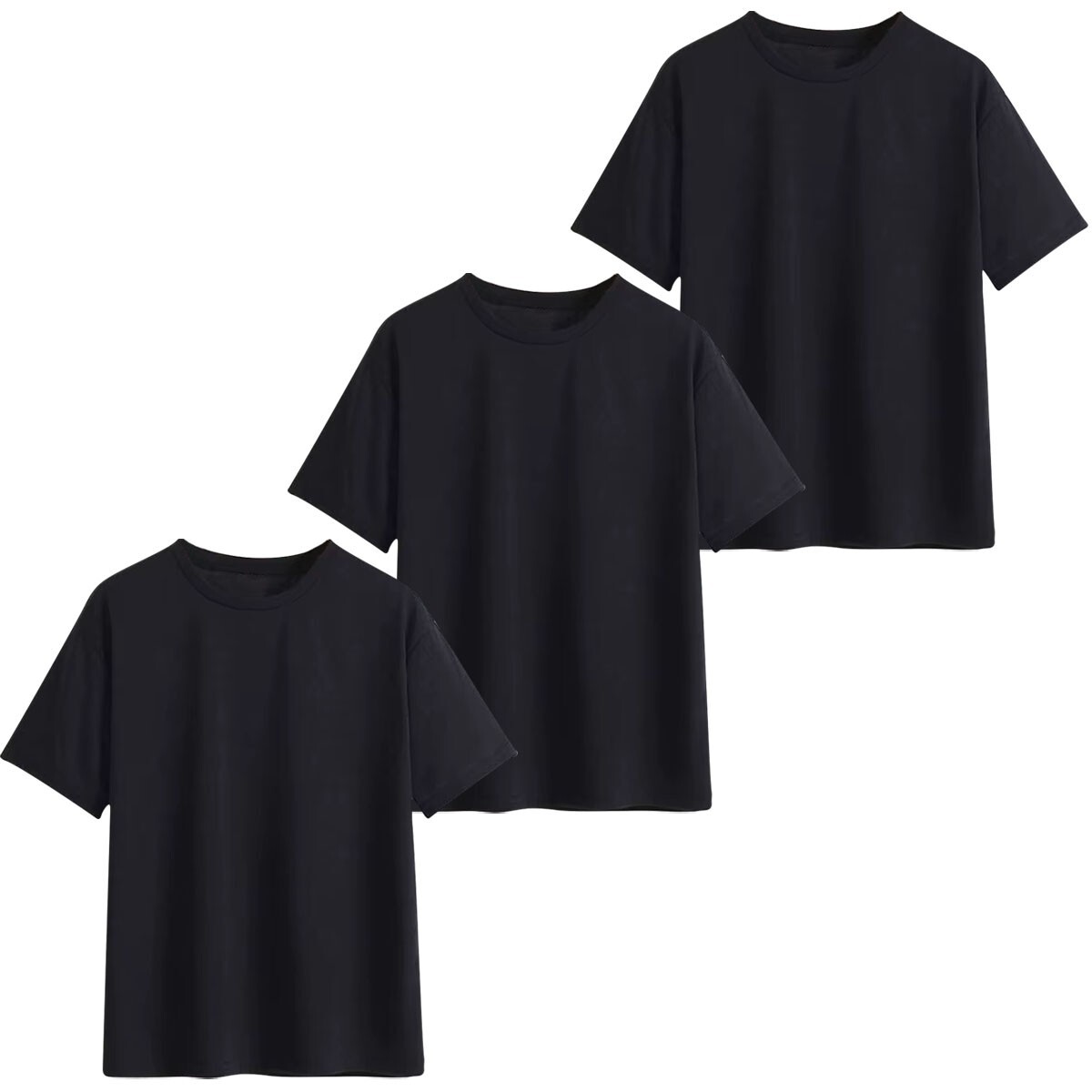 Mens Heavy Blend Plain T-Shirt 100% Cotton High Quality Short Sleeve 3 Pk 5 Pack gallery