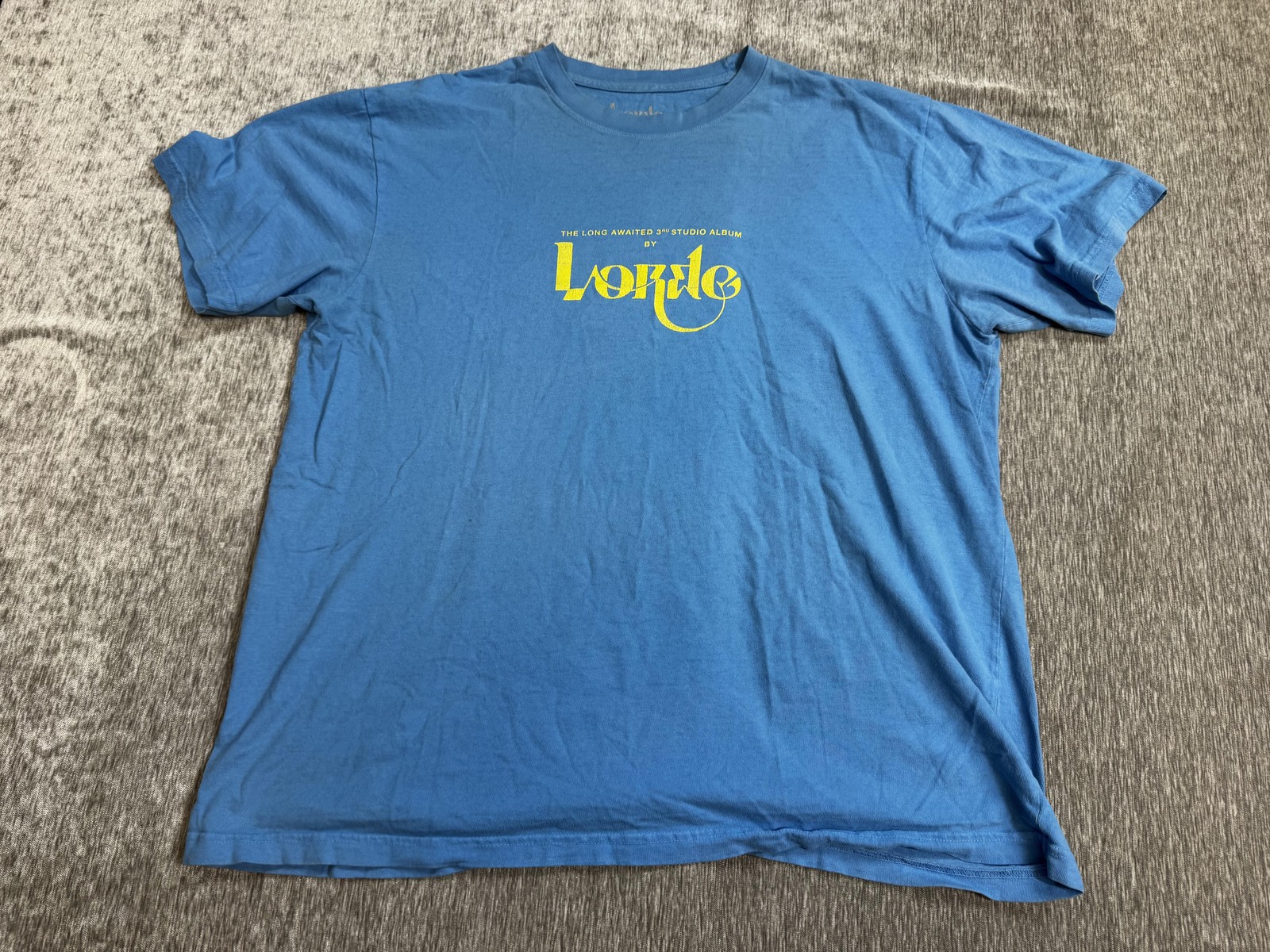 Lorde Shirt Adult Large Blue Solar Power Album Tracklist Graphic Band Tee Tour gallery