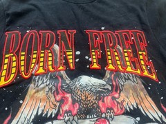REASON Born Free Biker Built to Disrupt Black Graphic T-Shirt – Men’s Large