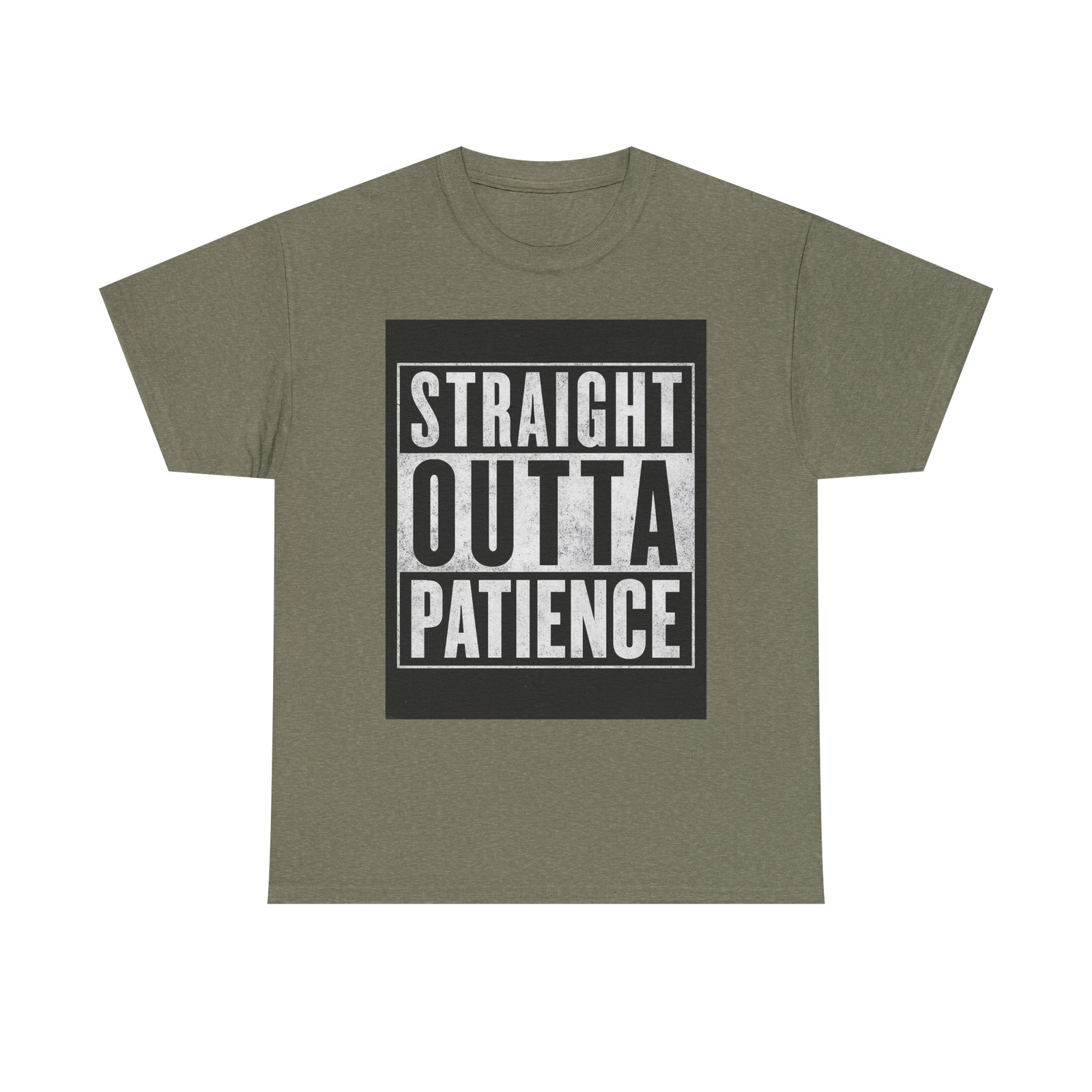 Funny “Straight Outta Patience” Shirt for Casual Wear