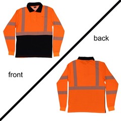 3 Pack Hi Vis Safety Reflective Long Sleeve Polo Shirts for Men ANSI Class 3 …