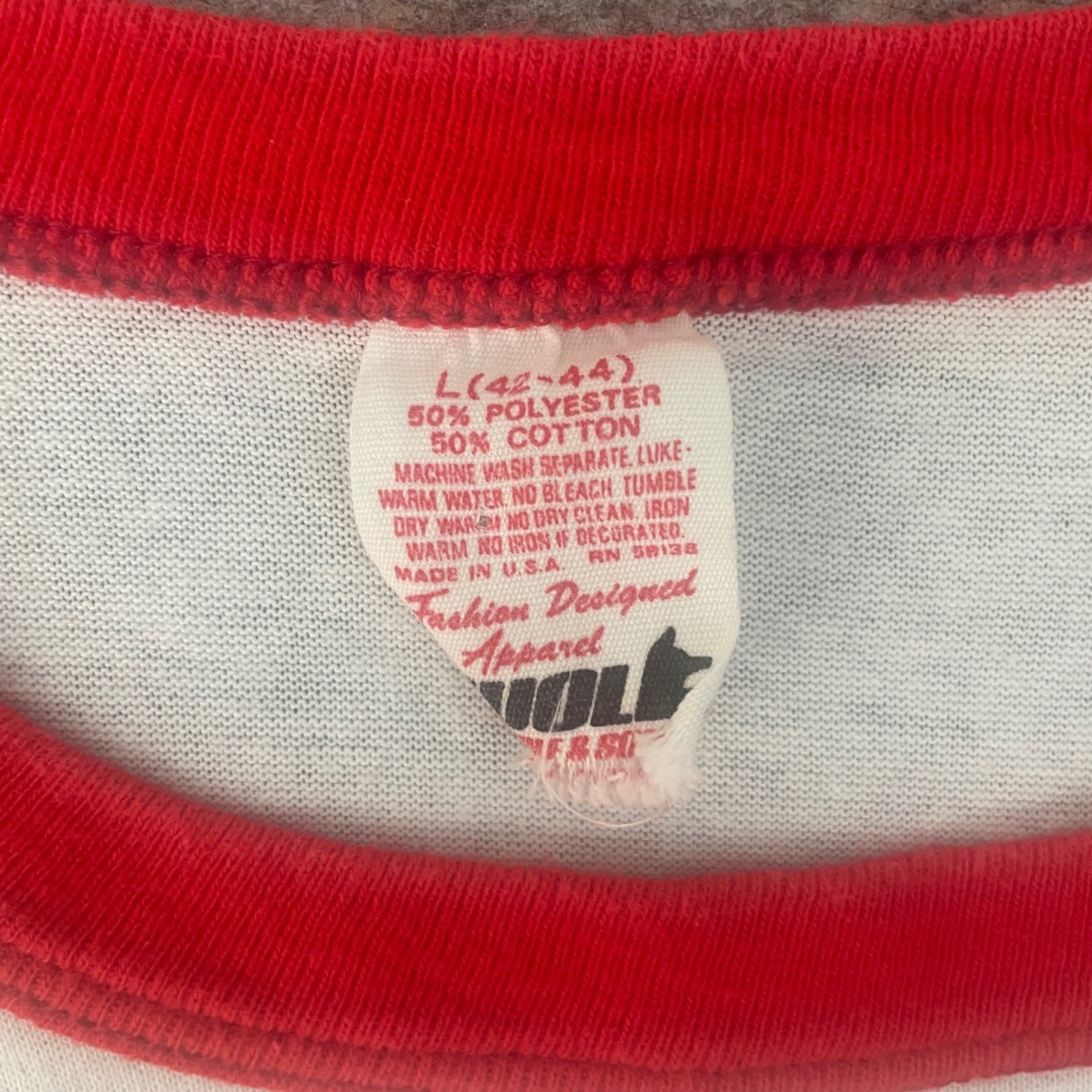 VTG Wolf Tony Pérez Doggie Cincinnati Reds Ringer T-Shirt L USA Made MLB 80s gallery