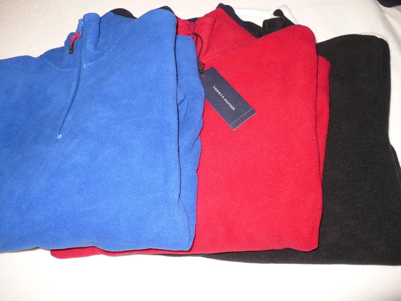 $98 NEW NWT TOMMY HILFIGER MEN’S 1/4 ZIP FLEECE PULLOVER SIZE S M XL XXL 2X TH