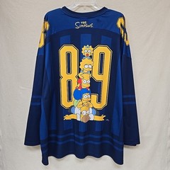 The Simpsons Hockey Jersey Double Sided Print SZ 2XL D’oh