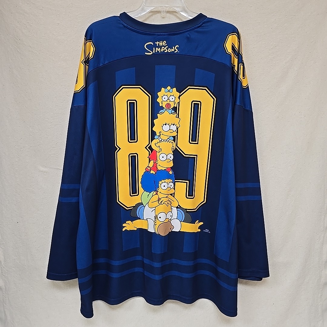 The Simpsons Hockey Jersey Double Sided Print SZ 2XL D'oh gallery