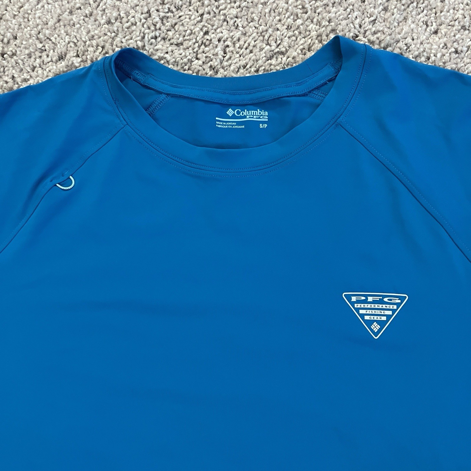 NEW Columbia PFG Shirt Wild Cast Sun Shirt UPF Omni-Shade Blue Mens Size SMALL gallery