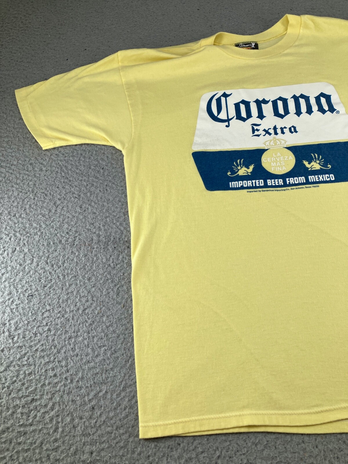 Vintage Corona Extra Shirt Mens Small Yellow Imported Beer Alcohol Skimmers gallery