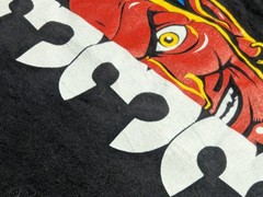 💀😈 RARE 90s/Y2K Half Bad 333 Muck U 52 Poker AAA 2XL T Shirt Half EVIL Devil