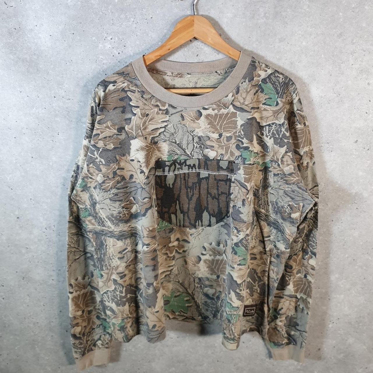 Vintage Walls Kangaroo Pocket Army RealTree Camouflage 90s USA T Shirt Mens XL gallery