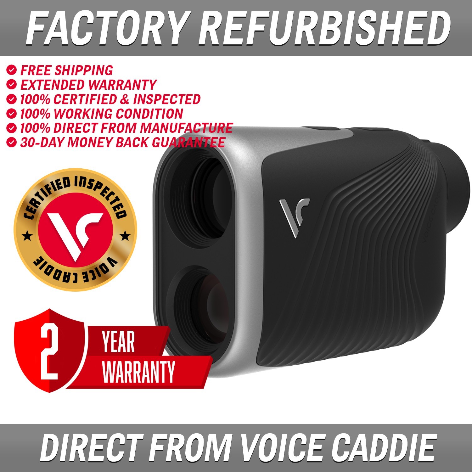 Voice Caddie L6 Laser Rangefinder with Slope Pin Tracer V-Algorithm 6x – UVG