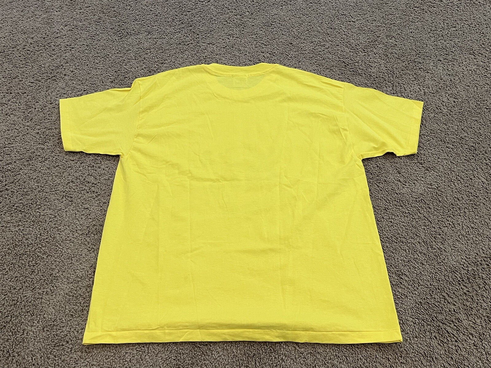 VTG Hanes Shirt Adult XL Yellow El Salvador T-Shirt Single Stitch USA Made Mens gallery