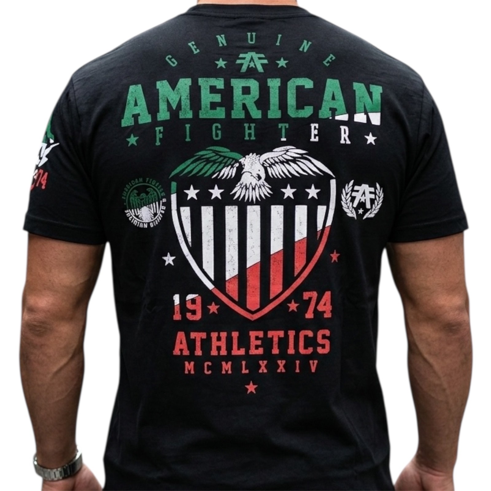 AMERICAN FIGHTER Black Red Green Mexico GRAND CANYON Athletic Graphic T-shirt gallery