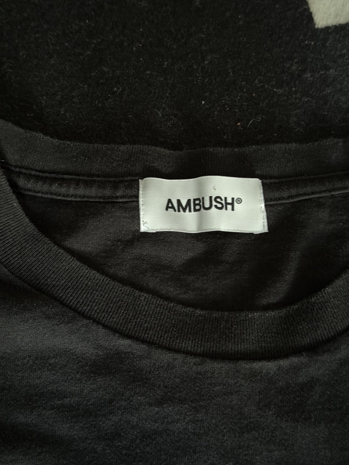 Ambush men's Logo Black Cotton Crewneck T- Shirt - XL made In Japan gallery